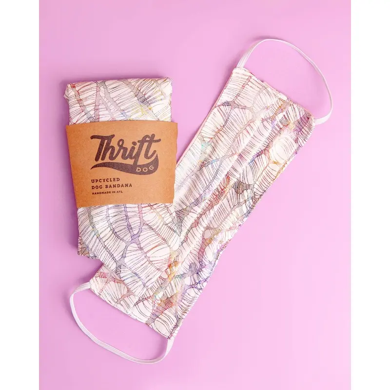 Matching Face Mask & Dog Bandana Set in Mermaid Scales