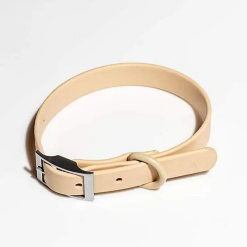 Modern Dog Collar in Tan << FINAL SALE >>