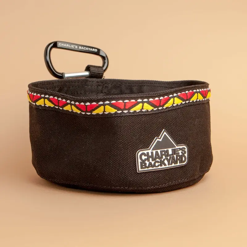 Portable Food & Water Bowl in Black