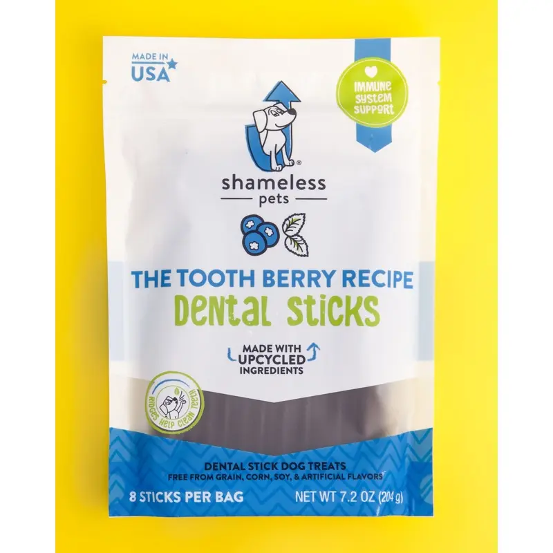 The Tooth Berry Dental Stick Upcycled Dog Treats