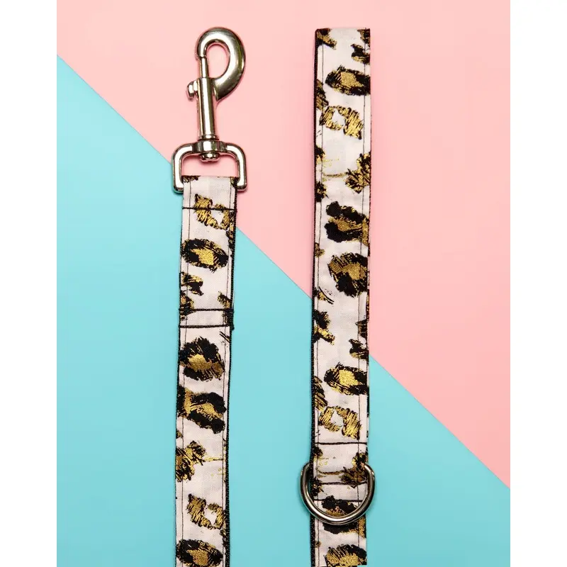 Blush Pink Animal Print Dog Leash (Made in the USA) (FINAL SALE)