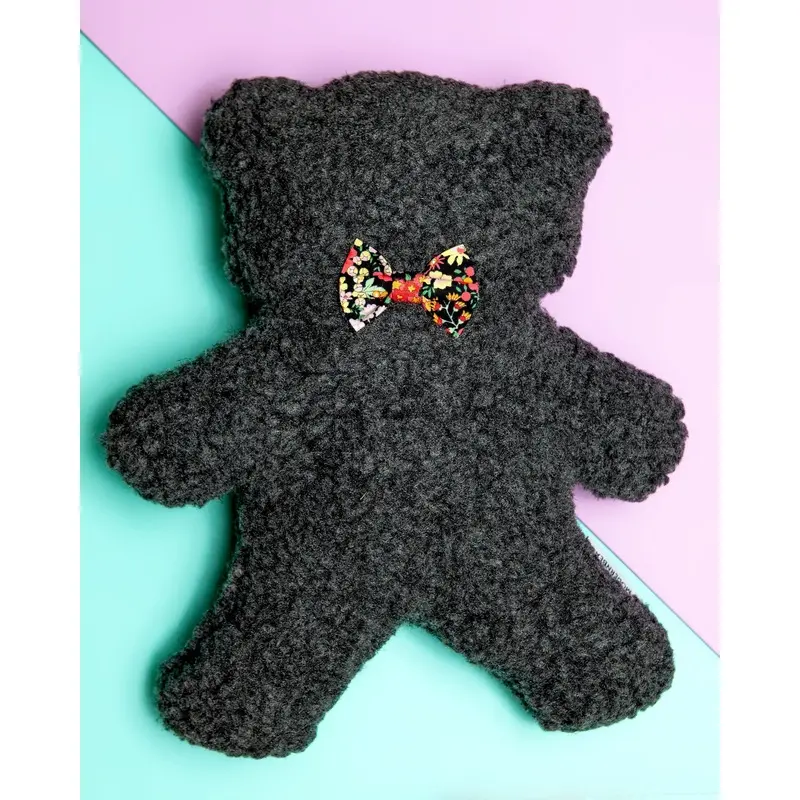 Lavender Bedtime Bear Plush Dog Toy (Made in the USA)