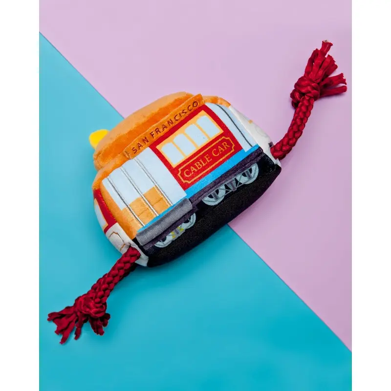 San Francisco Cable Car Plush Dog Toy