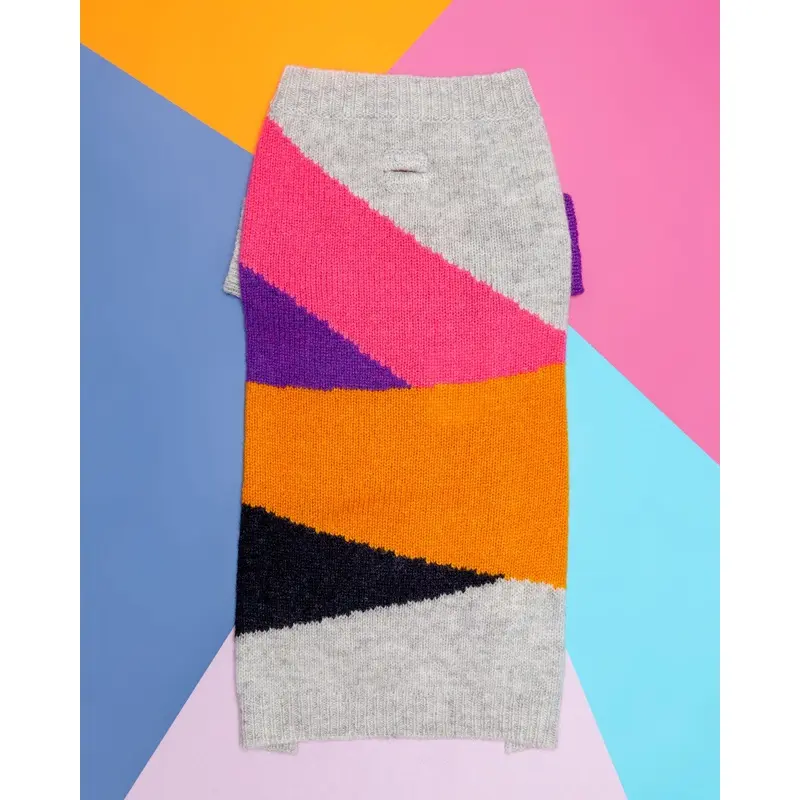 Asymmetric Dog Sweater in Grey << FINAL SALE >>