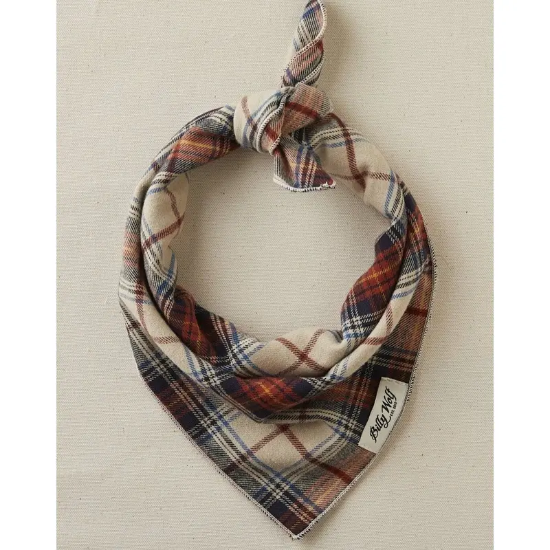 Banner Plaid Flannel Dog Bandana