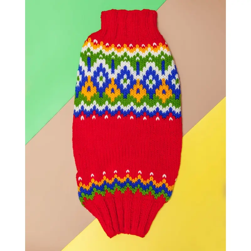 Festive Fairisle Dog Sweater << CLEARANCE >>