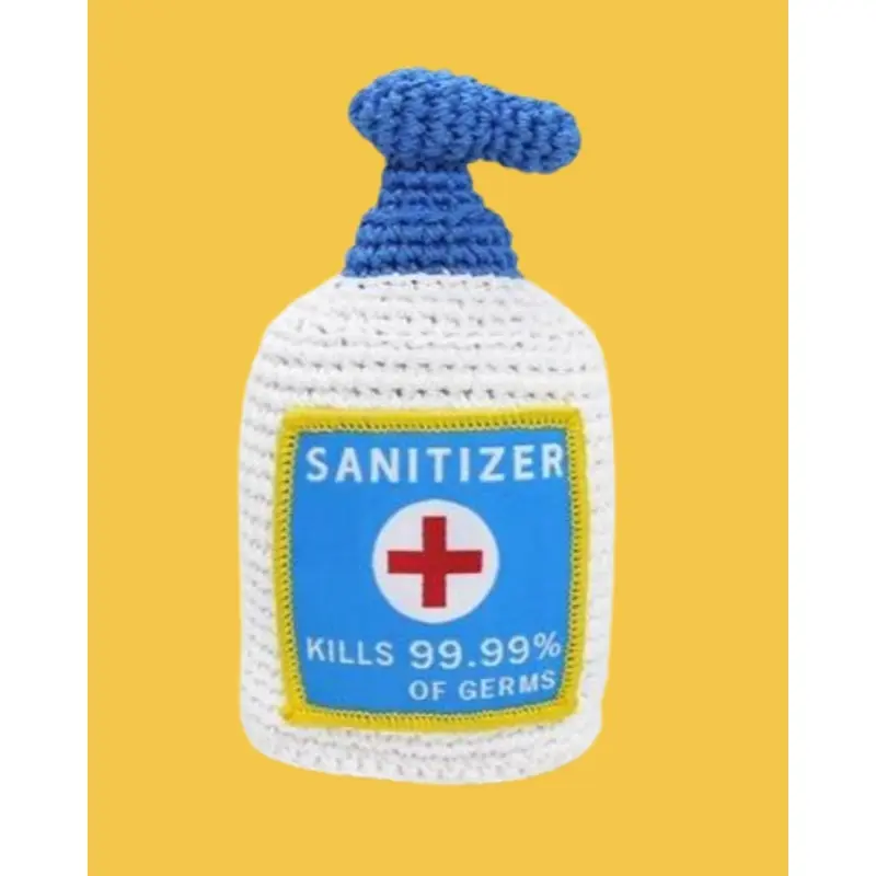 Hand Sanitizer Organic Knit Dog Toy (FINAL SALE)