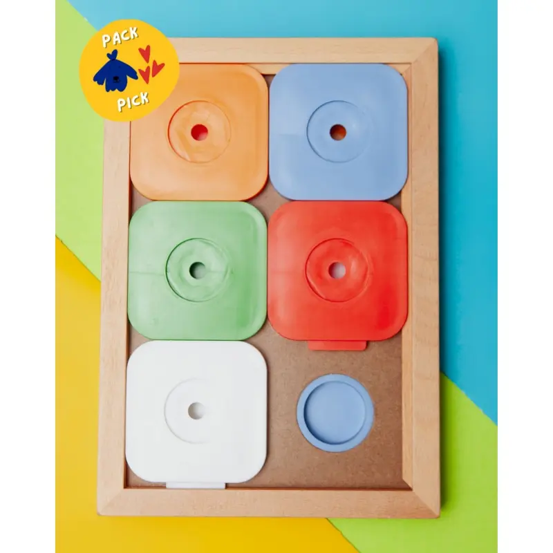 Sudoku Dog Treat Puzzle Game in Rainbow Edition (6 squares)