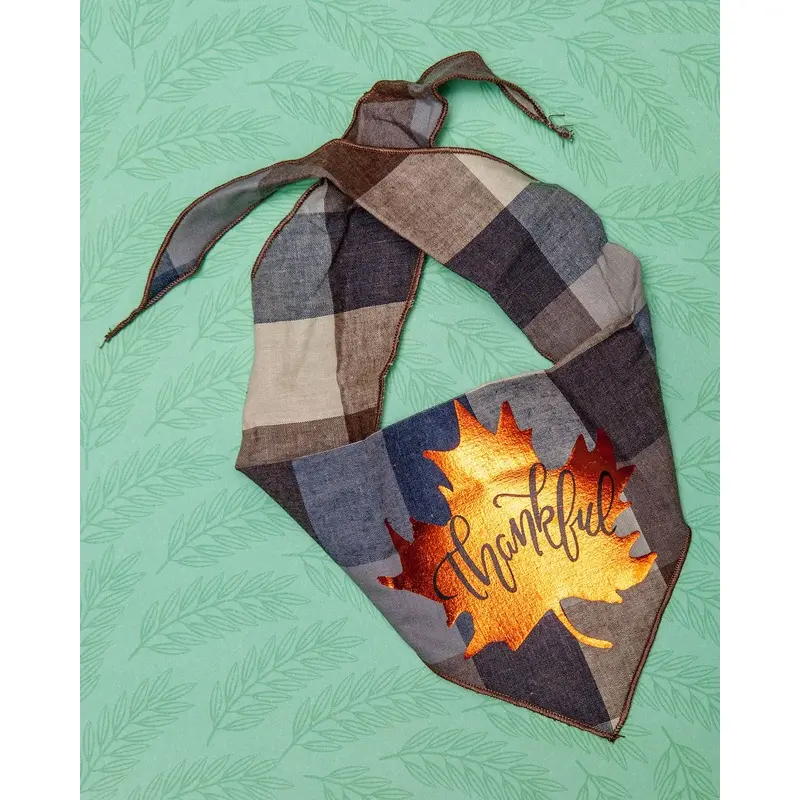 Thankful Leaf Thanksgiving Dog Bandana