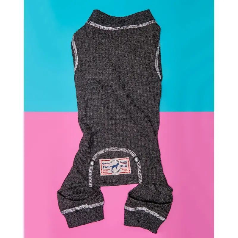 Thermal Dog PJs in Charcoal (FINAL SALE)