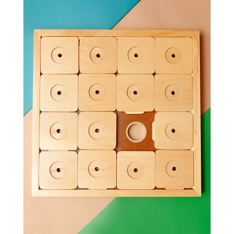 Wooden Sudoku Dog Treat Puzzle Game (16 Squares)