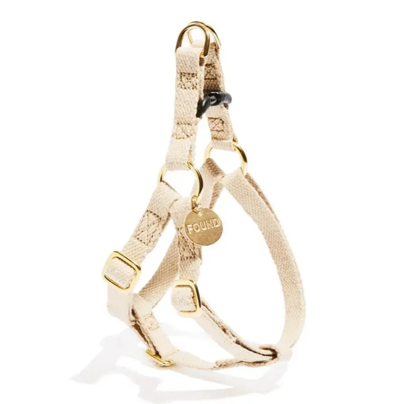 Cotton Webbing Dog Harness in Natural Hemp << FINAL SALE >>