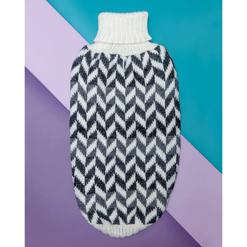 Modern Herringbone Alpaca Blend Dog Sweater (FINAL SALE)