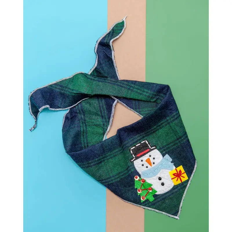 Snowman Howliday Dog Bandana << FINAL SALE >>