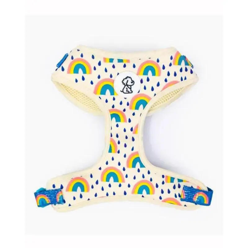 Rainbow Bright Padded Adjustable Dog Harness