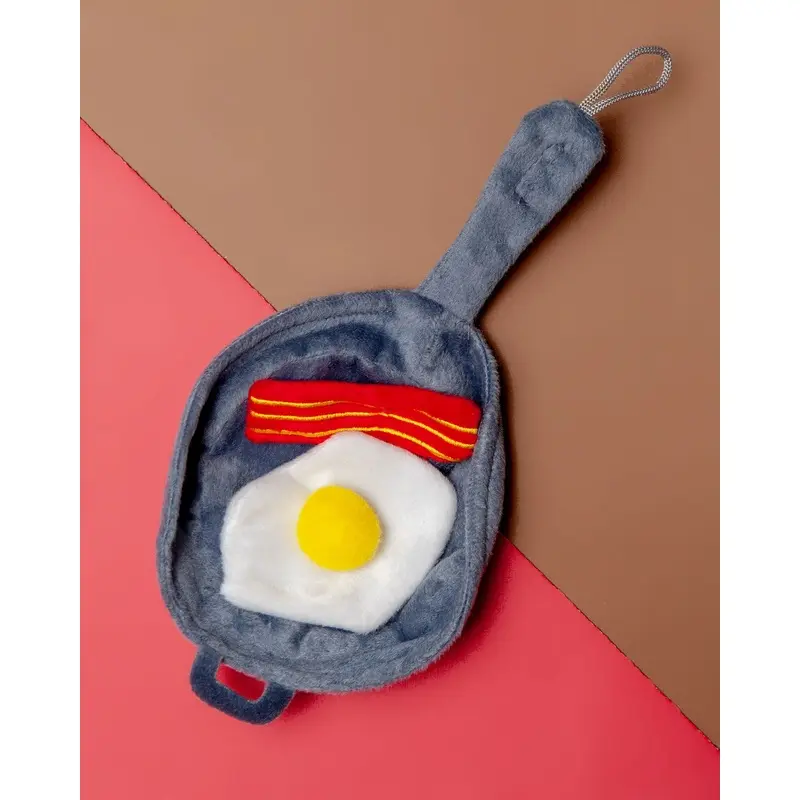 Bacon & Eggs Cat Toy Set