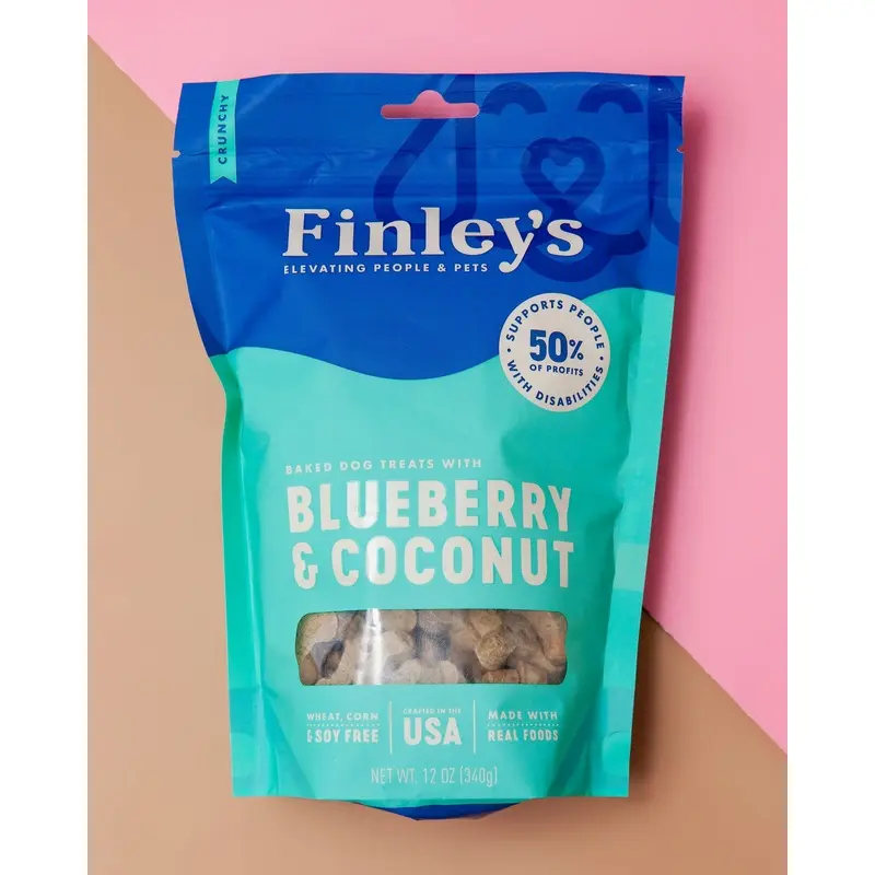 Blueberry & Coconut Crunchy Dog Biscuits