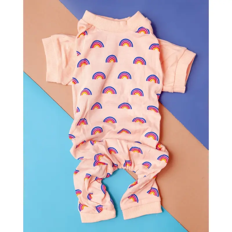 Retro Rainbow Dog Pajamas (FINAL SALE)