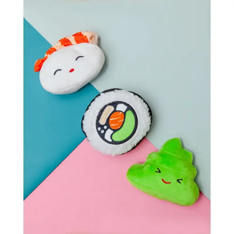 Sushi Bento Box Dog Toy Set << FINAL SALE >>