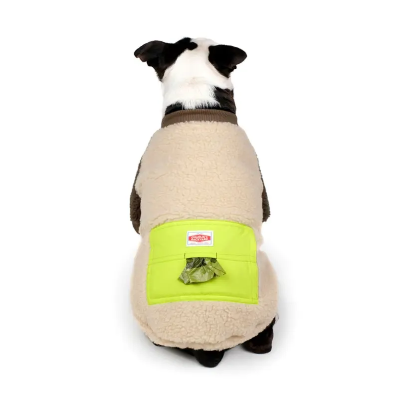Tripper Nubbly Fleece Dog Pullover in Beige (FINAL SALE)