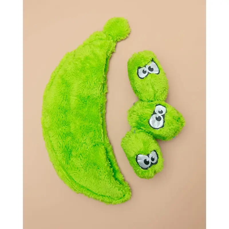 Peas in a Pod Plush Interactive Plush Dog Toy (Made in the USA) << CLEARANCE >>