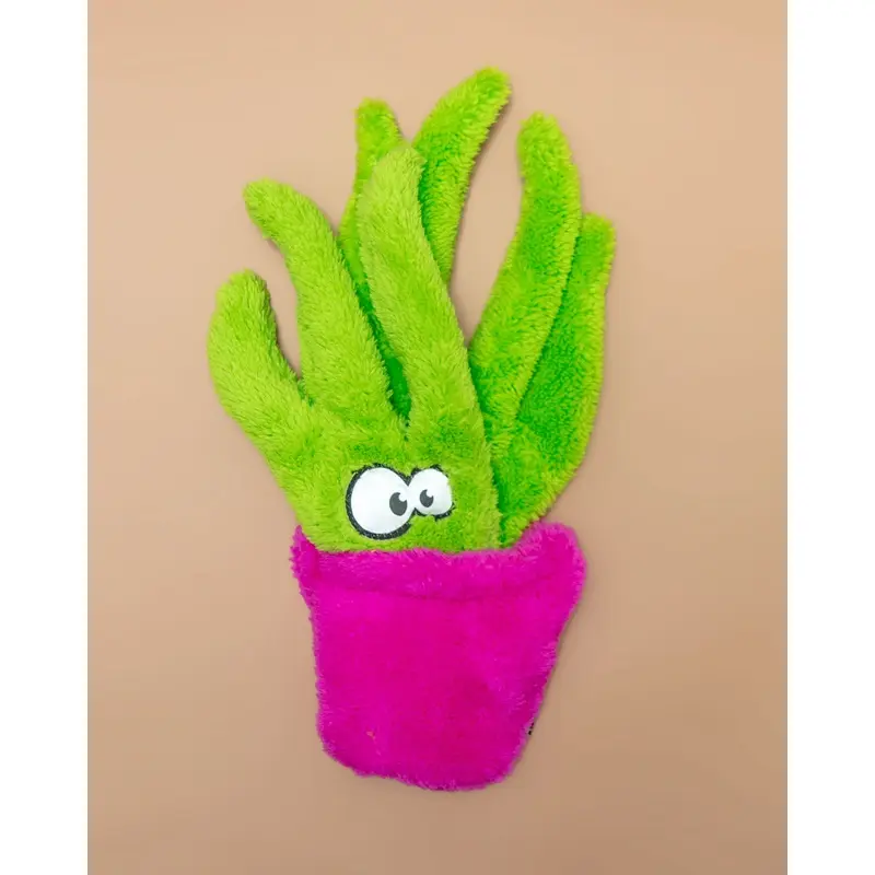 Potted Aloe Vera Unstuffed Dog Toy (Made in the USA) << CLEARANCE >>