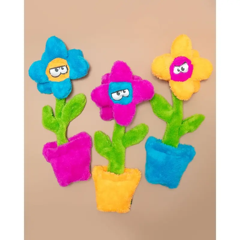 Pretty Potted Flower Unstuffed Dog Toy (Made in the USA) << FINAL SALE >>