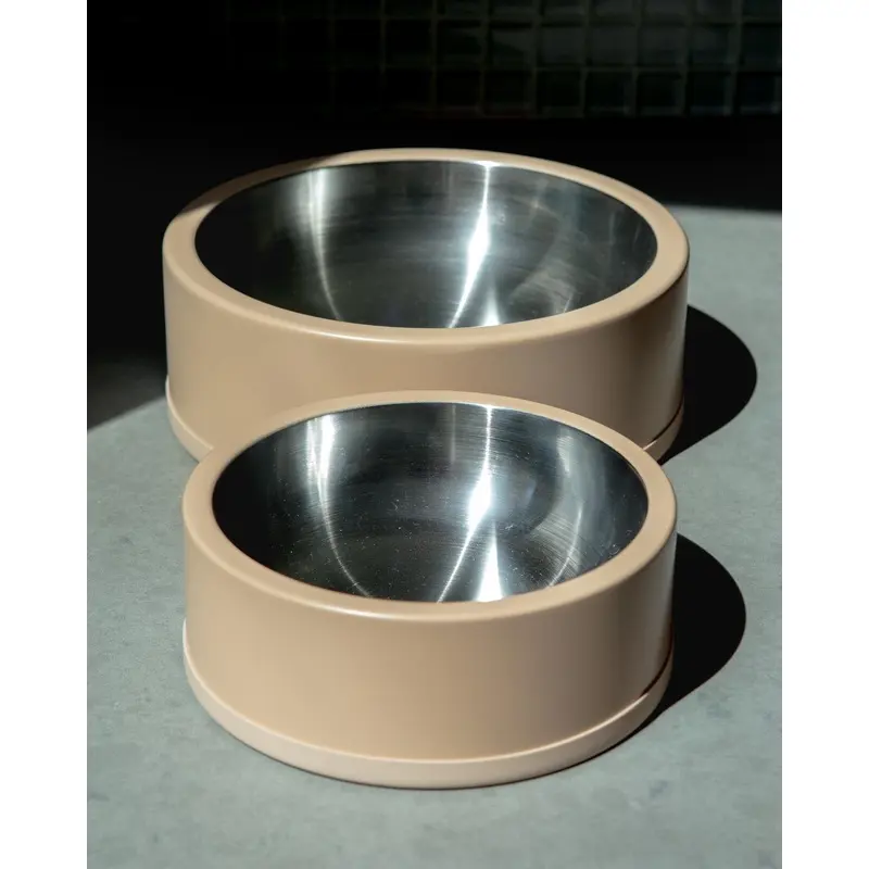 Wild One Dog Bowl in Tan
