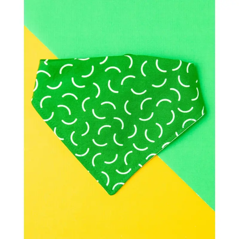 Dog Bandana in Green Pop Print (Made in the USA) << CLEARANCE >>