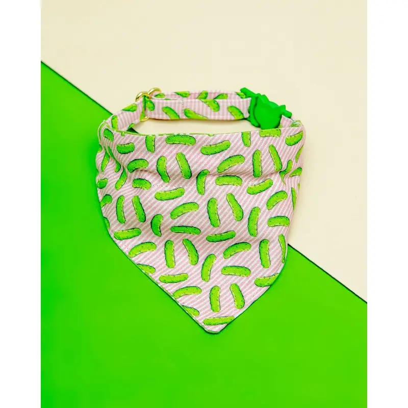 Pop Pickles Cat Collar + Bandana Set (Made in the USA)
