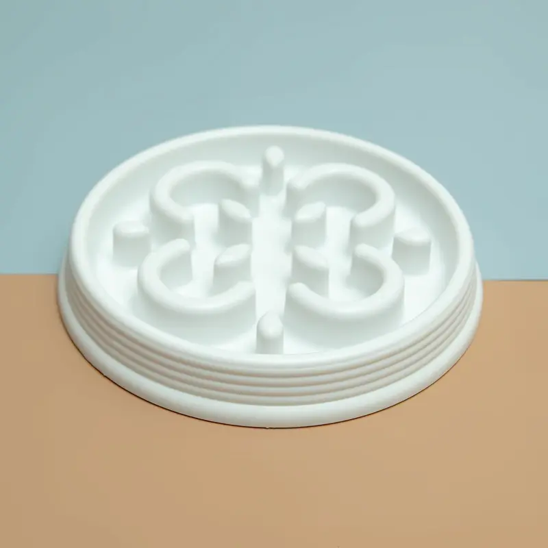 Slow Chow Feeder in Bright White (Small)