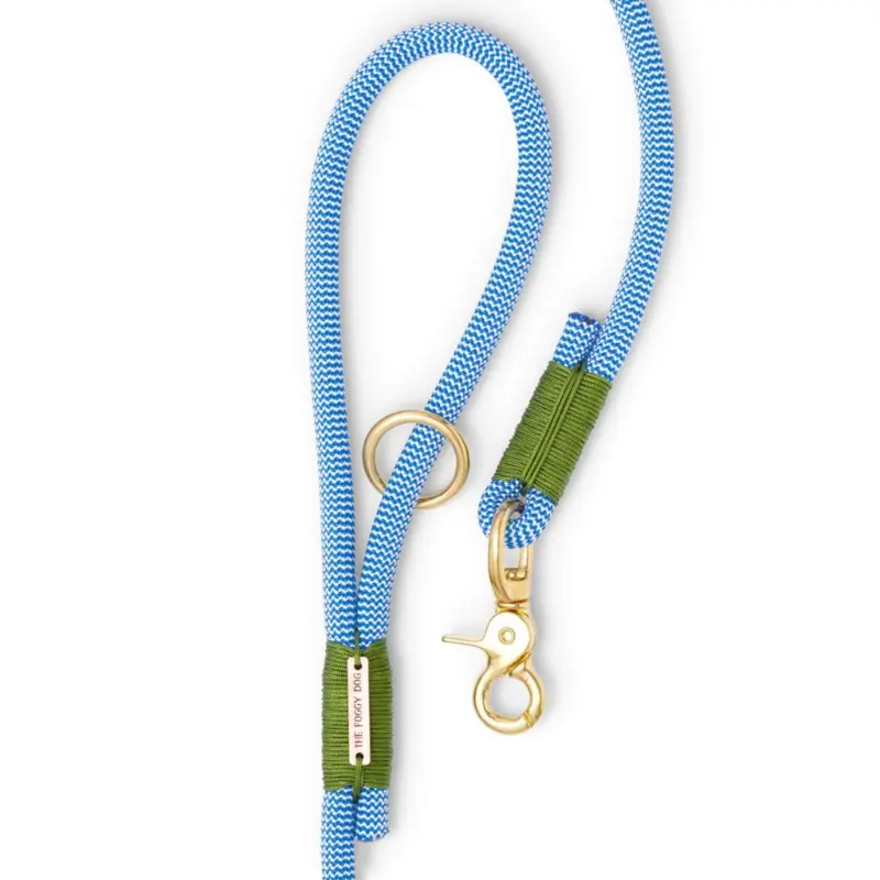 Tahoe Green & Blue Climbing Rope Dog Leash