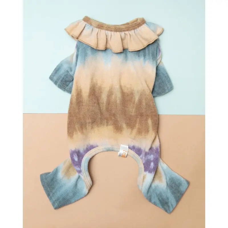 Tie-Dye Ruffle Dog Onesie (Made in the USA) << FINAL SALE >>