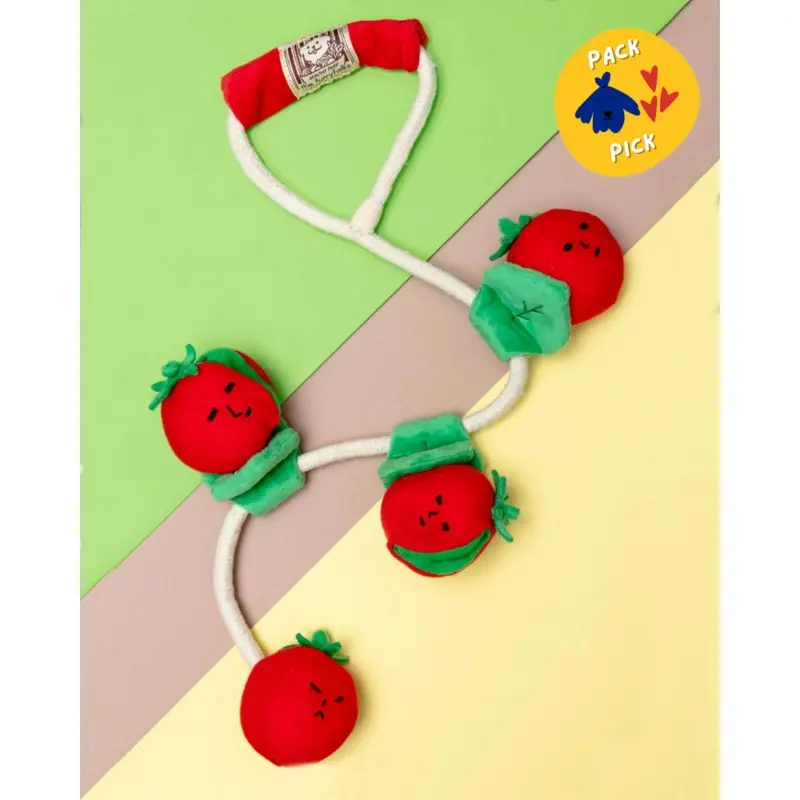 Cherry Tomato Nose Work & Tug Dog Toy