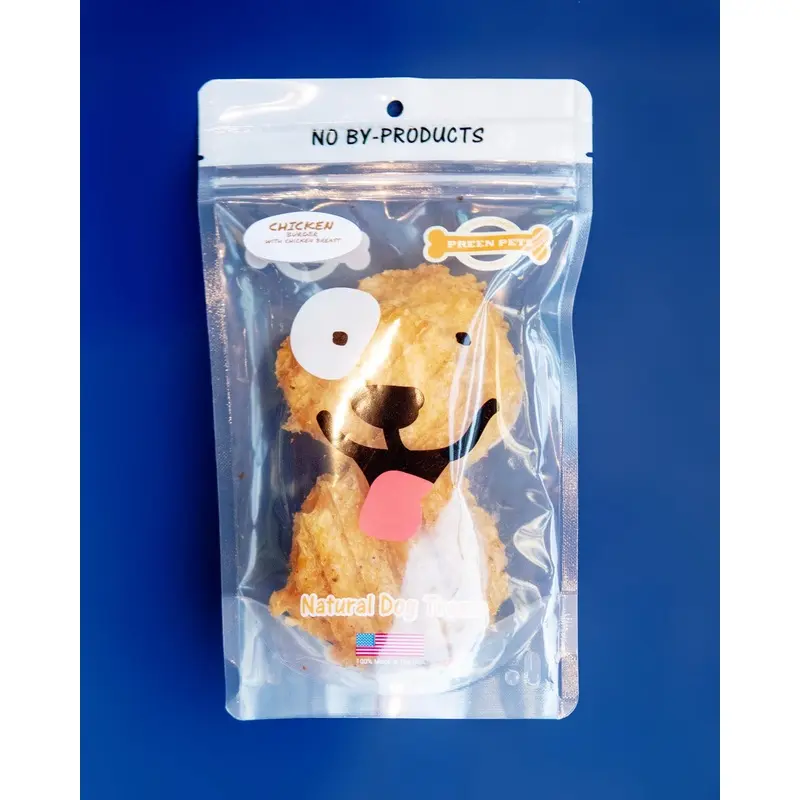 Chicken Burger Dog Treats (Made in the USA)