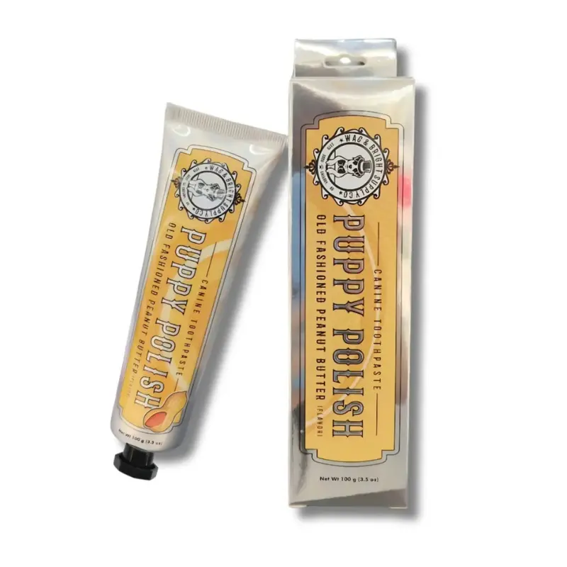 Puppy Polish Toothpaste in Old Fashioned Peanut Butter