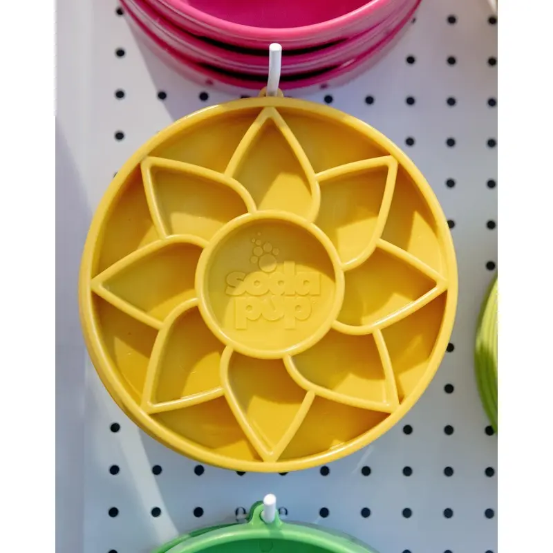 Sunflower Shallow Slow Feeder Tray for Dogs (Made in the USA)