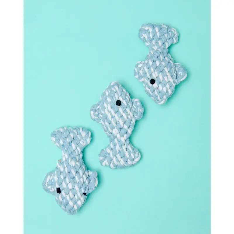 April the Fish Sustainable Handmade Nautical Dog Rope Toy
