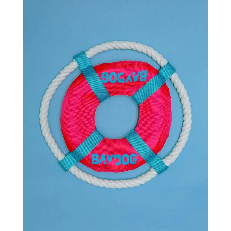 Floating Fetch Ring Dog Rope Toy