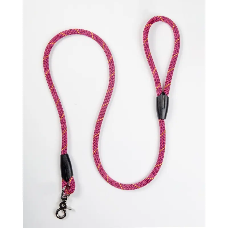 Classic Dog Leash in Mulberry Wine (Made in the USA)