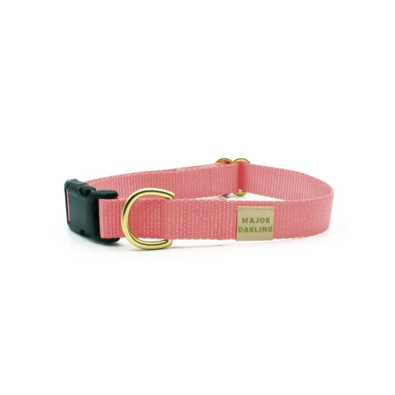 Side-Release Buckle Dog Collar in Pink (Made in the USA)