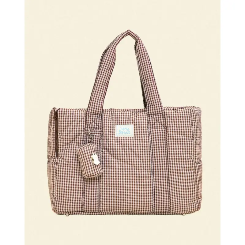 The Little Beast Dog Carrier in Coffee Cream