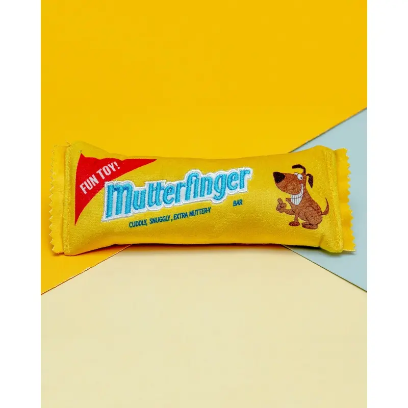 Mutterfinger Dog Crinkle Plush Toy