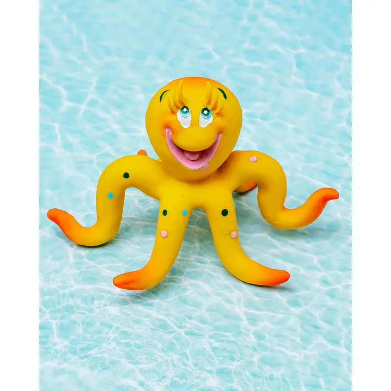 Ollie Octopus Soft & Squeaky Latex Dog Toy