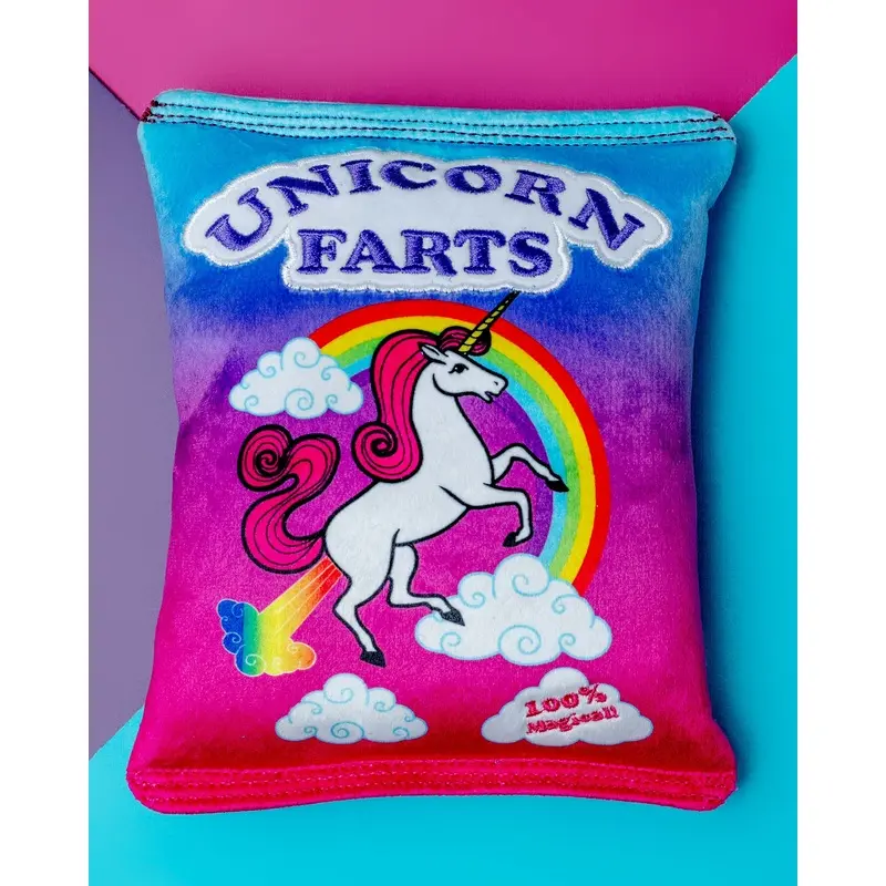 Unicorn Farts Dog Crinkle Plush Toy << FINAL SALE >>