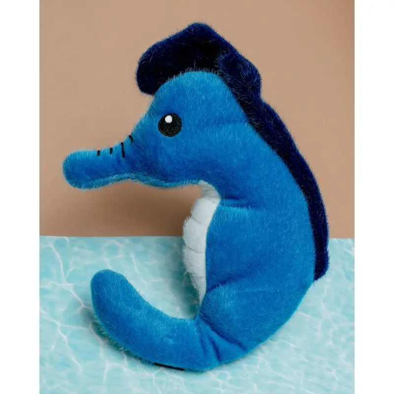 Fuzzy Seahorse Squeaky Dog Toy << FINAL SALE >>