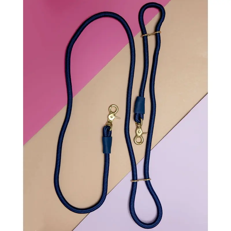 Infinity Dog Leash in Navy
