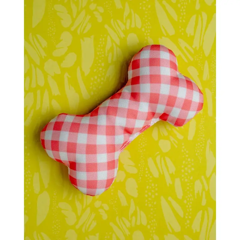 Just Peachy Squeaky Dog Bone Toy (Made in the USA) << FINAL SALE >>