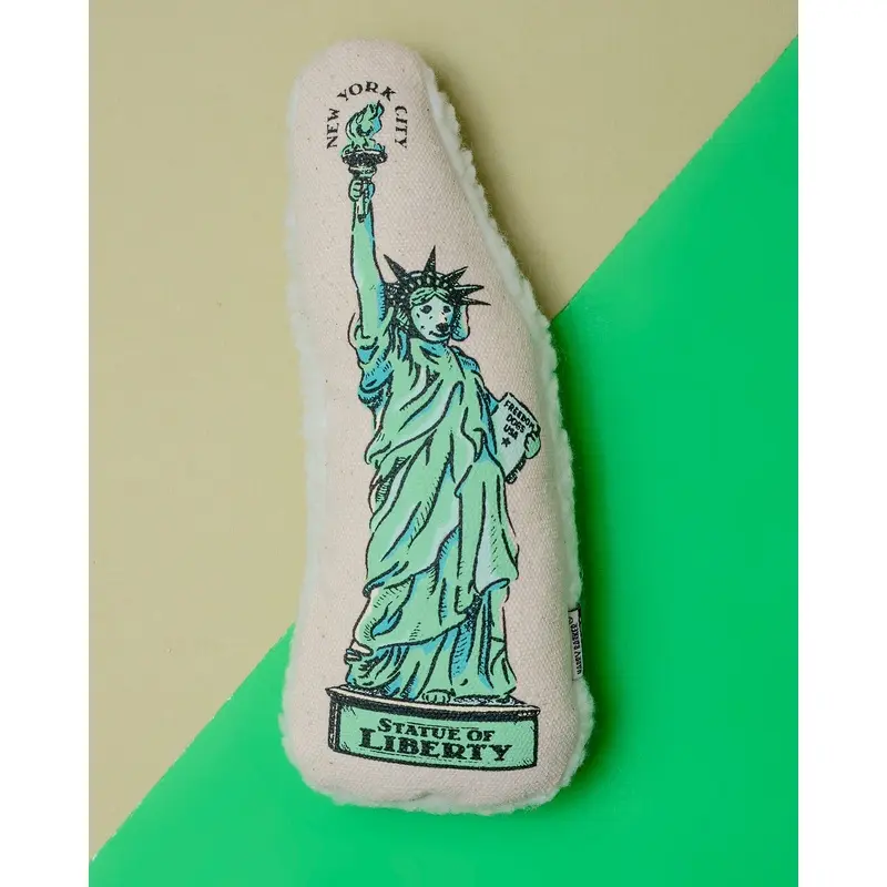 Statue of Liberty Plush Dog Toy