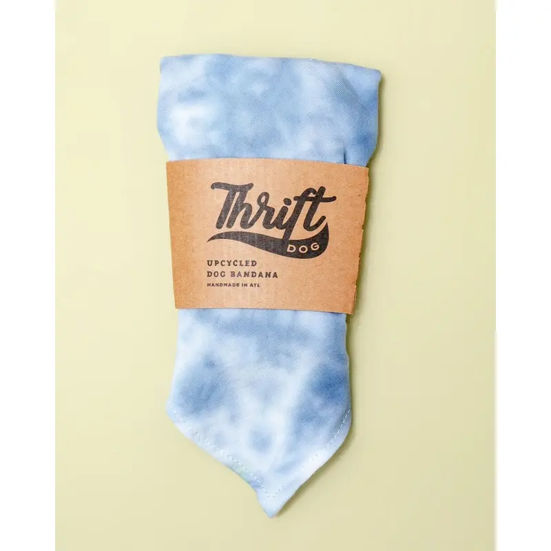 Tie-Dye Dog Bandana in Indigo (Made in the USA)